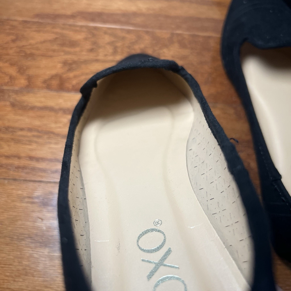 XOXO Vancy Black Fabric Womens 6 M Ballet Flats Shoe NEW - Picture 12 of 12